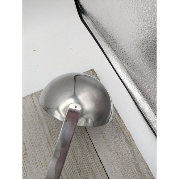 Soup Ladle Black Handle Slotted 11" Good Cooks Metal Chrome - Picture 5 of 8